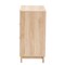 Baxton Studio Elsbeth Japandi Oak Brown Finished Wood and Natural Rattan 3-Drawer Storage Cabinet 227-12953-ZORO - alternate 9